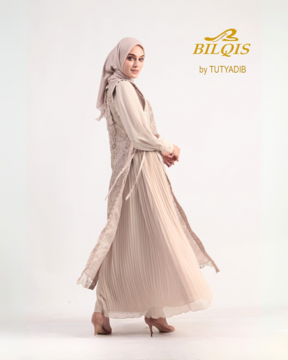 DRESS PLISKET P12 Cream