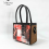 MUARA BAG - PAINTING ABSTRACT SERIES - MINI HANDBAG - BROWN